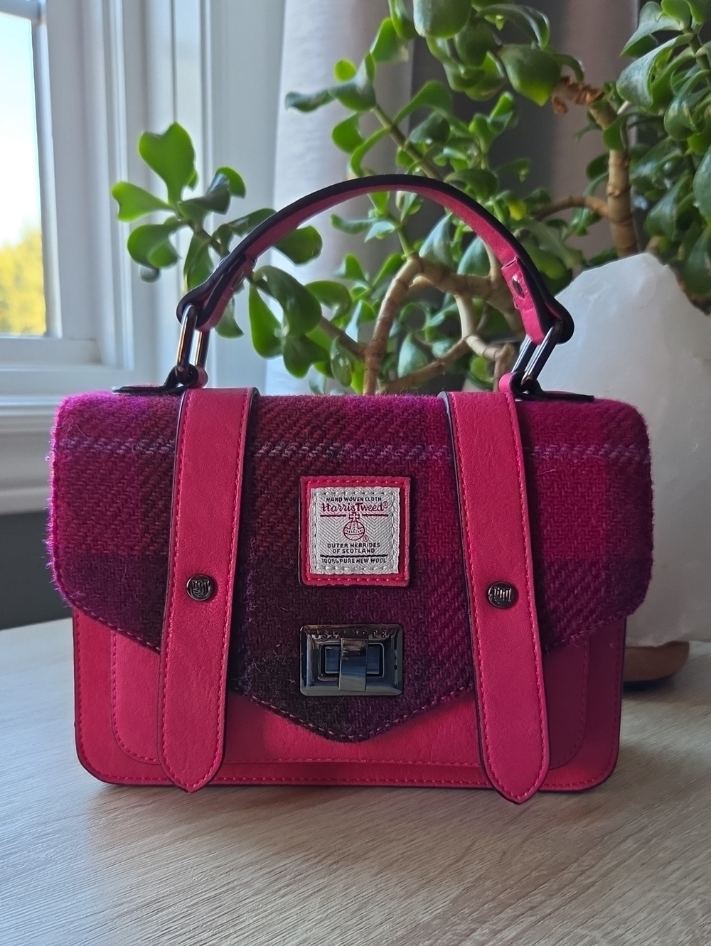 Islander Mini Satchel With Harris Tweed